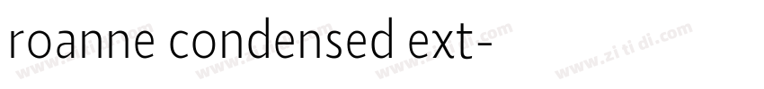 roanne condensed ext字体转换